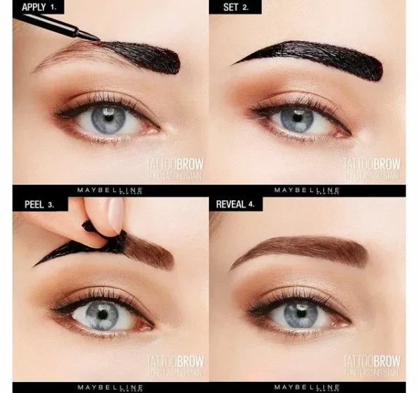 ژل تاتو ابرو میبلین Maybelline Eyebrow Tattoo Gel رنگ dark brown - Image 4