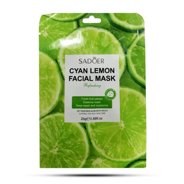 SADOER CYAN LEMON FACIAL MASK