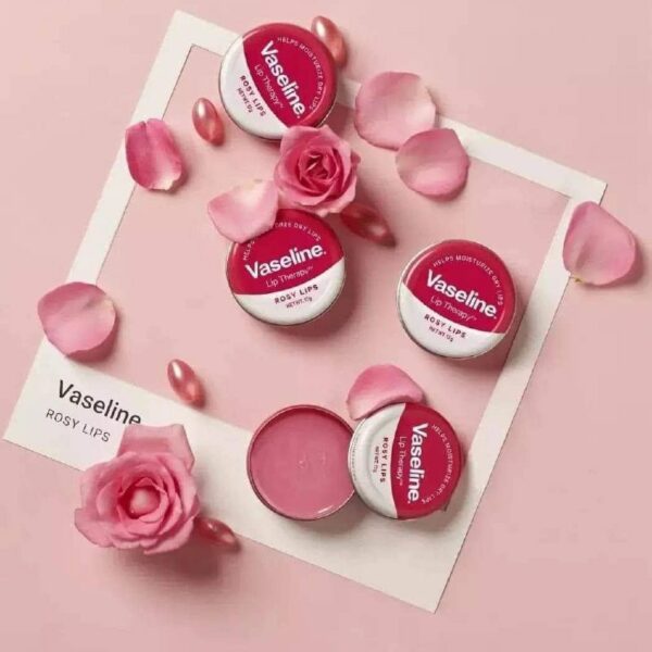 بالم لب کاسه ای عصاره گل رز 17 گرم Vaseline - Image 5