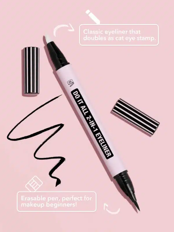 خط چشم 2 در 1 پاک کن دار شیگلم مدل DO IT ALL 2-IN-1 EYELINER - Image 4