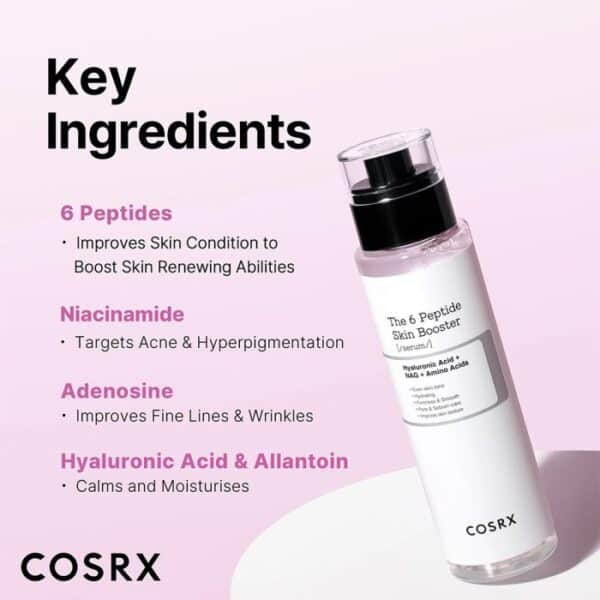 بوستر سرم تقویت کننده پپتاید کوزارکس Cosrx the 6 peptide skin booster serum