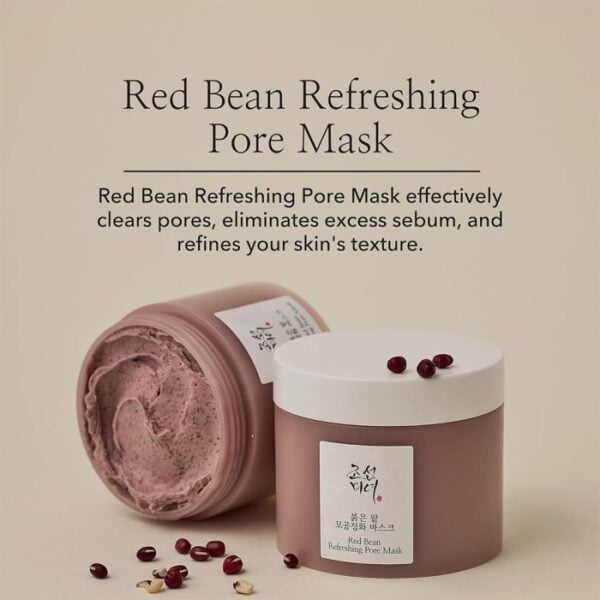 ماسک لوبیای قرمز بیوتی اف جوسان ضد لک و کنترل منافذ پوست Beauty Of Joseon Red Bean Refreshing Pore Mask 140ml 3 700x700 1