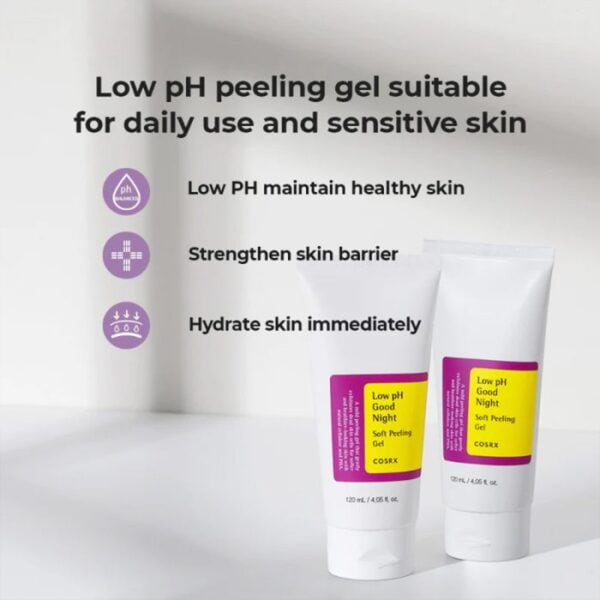 ژل لایه بردار ملایم گود نایت کوزارکس COSRX Low PH Good Night Soft Peeling Gel 120ml 1 700x700 1