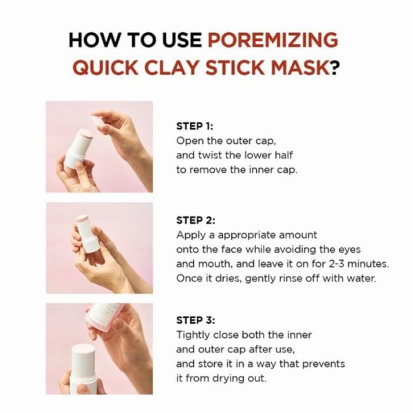 ماسک خاک رس کنترل منافذ سنتلا ماداگاسکار اسکین 1004 Skin 1004 Madagascar Centella Poremizing Quick Clay Stick Mask 5 700x700 1