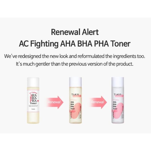 تونر ضد جوش و لایه بردار تیام TIAM AC Fighting AHA BHA PHA Toner 180ml 9 700x700 1