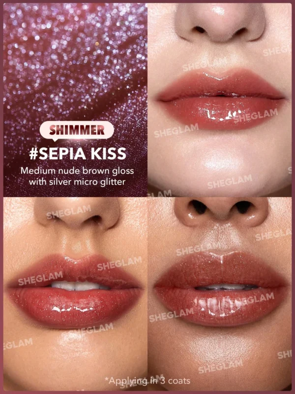 لیپ پلامپر شاین دار شیگلم (6 رنگ) Pout-Perfect Shimmer Lip Plumper - Image 3