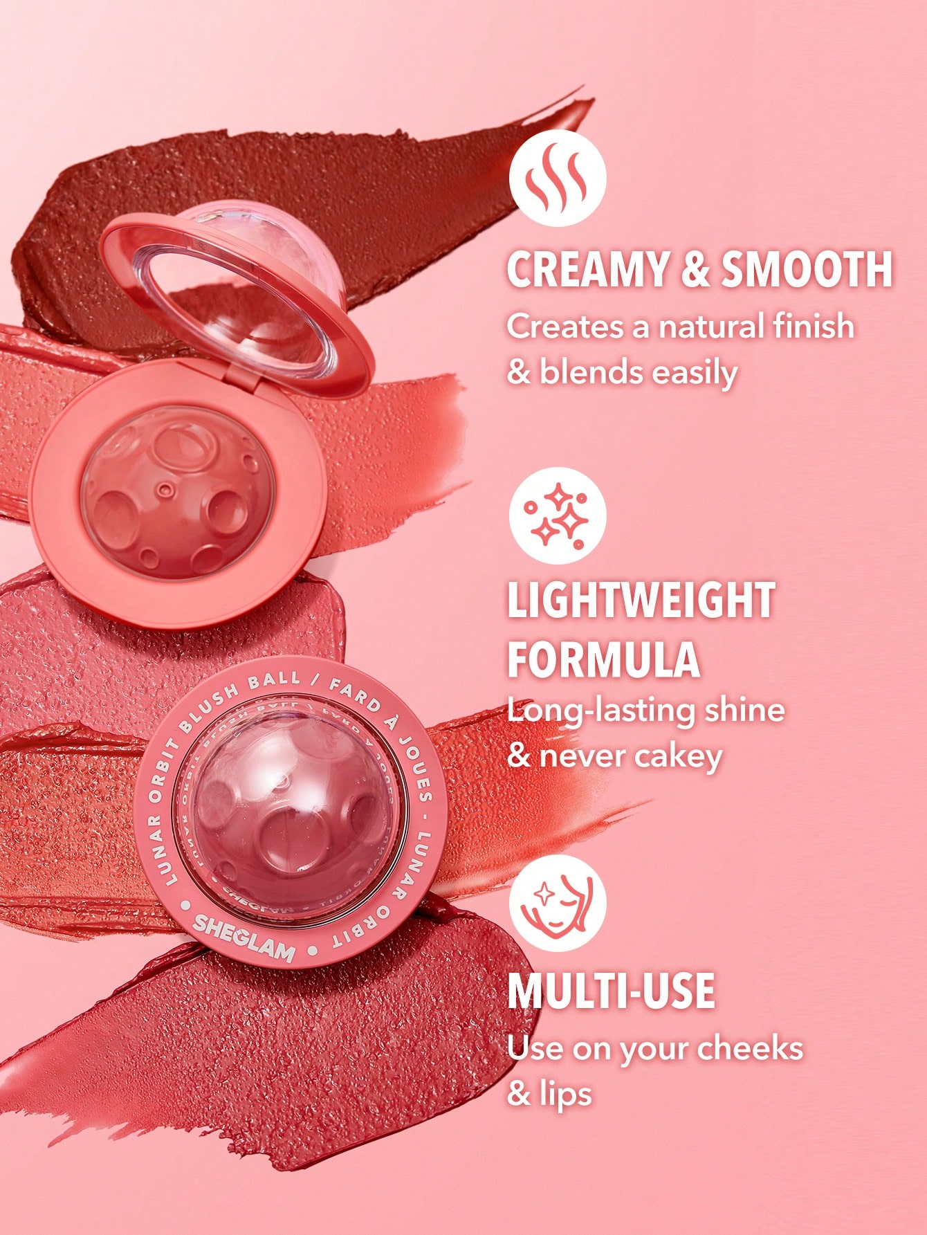 رژ لب و گونه فضایی شیگلم Lunar Orbit Blush Ball