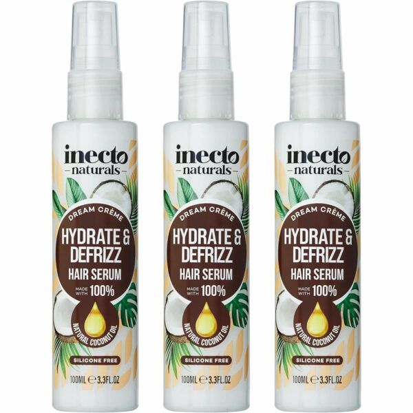 سرم موی ضد وز و آبرسان قوی با روغن نارگیل INECTO Naturals