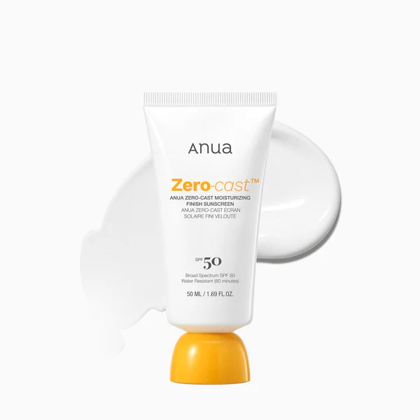 کرم ضد آفتاب آبرسان انوآ (Anua) مدل Zero-Cast SPF 50+ | بدون رد سفیدی و براق