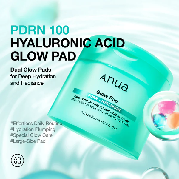 پد جوانساز آنوا درخشان کننده و ضد چروک آبرسان PDRN 100 Hyaluronic Acid Glow Pad 2 پد جوانساز آنوا درخشان کننده و ضد چروک آبرسان PDRN 100 Hyaluronic Acid Glow Pad - Image 2
