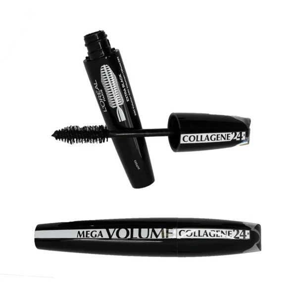 ریمل حجم دهنده لورآل مدل Mega Volume Collagen 24H با رنگ Extra Black