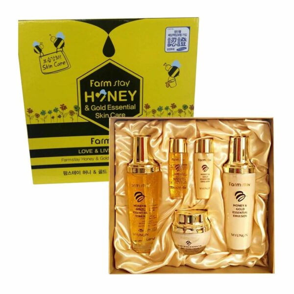 ست مراقبت از پوست فارم استی مدل Honey & Gold