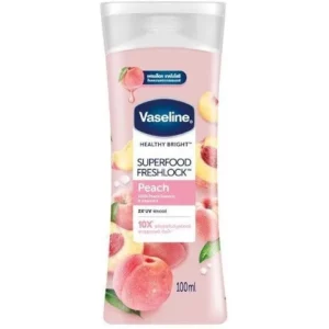 لوسیون بدن هلو و ویتامین E وازلین SuperFood FreshLock Peach [100 ml]