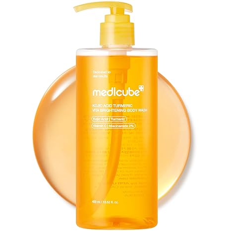 شامپو بدن روشن‌کننده مدی کیوب 400 میل Kojic Acid Turmeric Body Wash