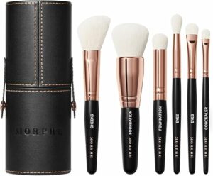 ست براش مسافرتی 6 تکه مورفی مدل Morphe Rose Away 6-Piece Travel Brush Set