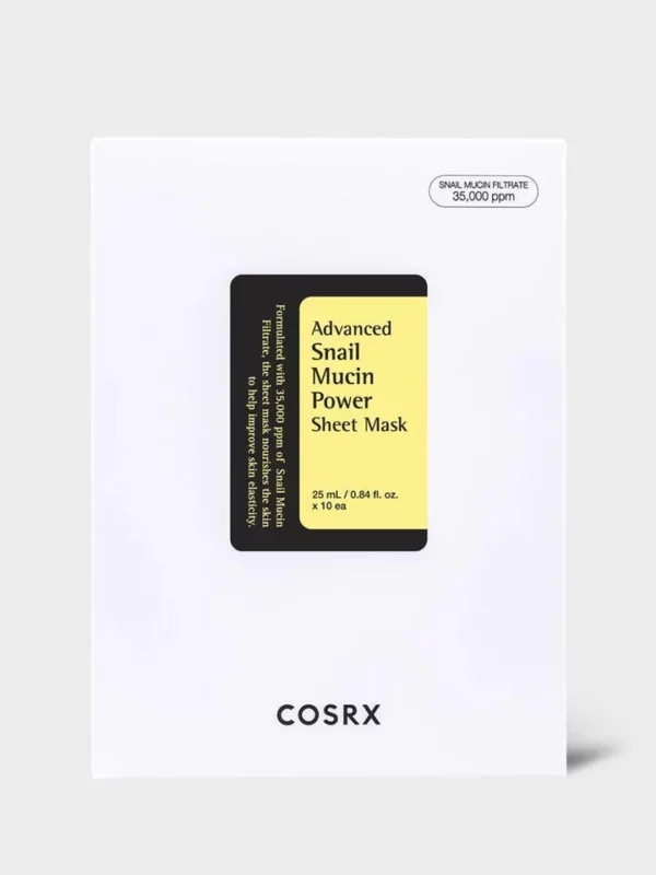 ماسک ورقه‌ای حلزون کوزارکس Advanced Snail Mucin Power Sheet Mask