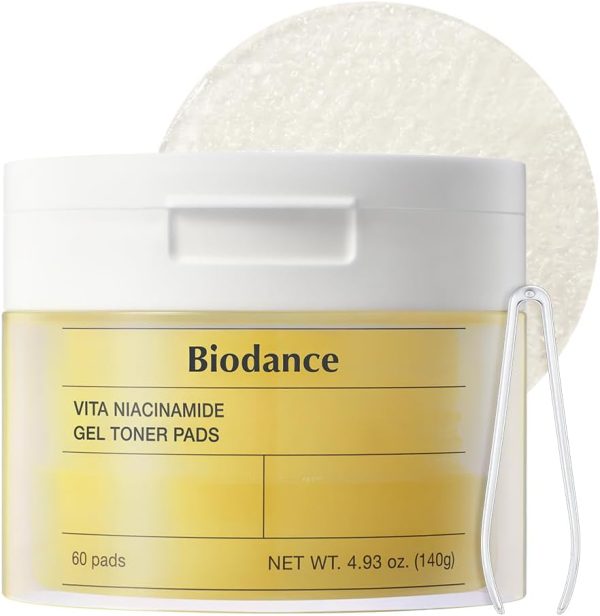 ژل تونر پد ضد لک ویتامین نیاسینامید بیودنس Vita Niacinamide Gel Toner Pads (60عددی)