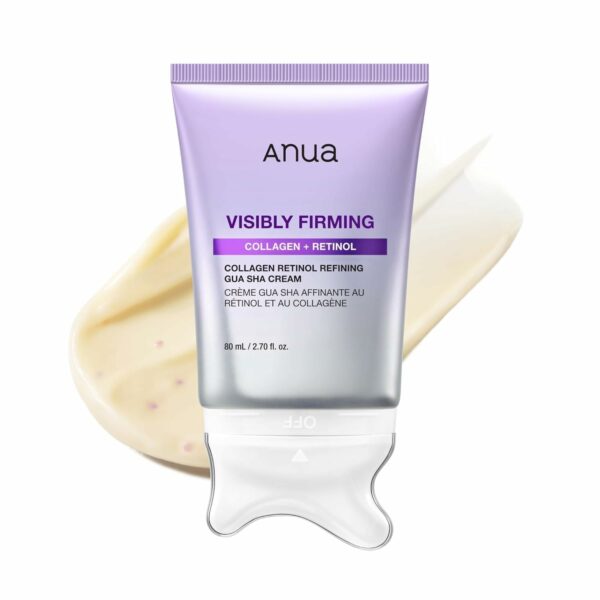 کرم لیفتینگ و جوانساز صورت و گردن گواشا کلاژن و رتینول آنوا Collagen Retinol Refining Gua Sha Cream