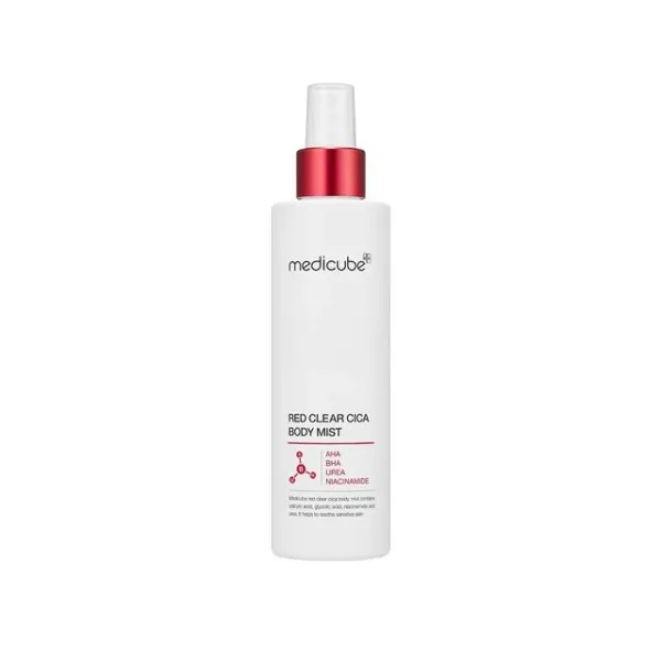 اسپری ضد لک و جوش قوی بدن مدی کیوب Red Clear Cica Body Mist 200ml