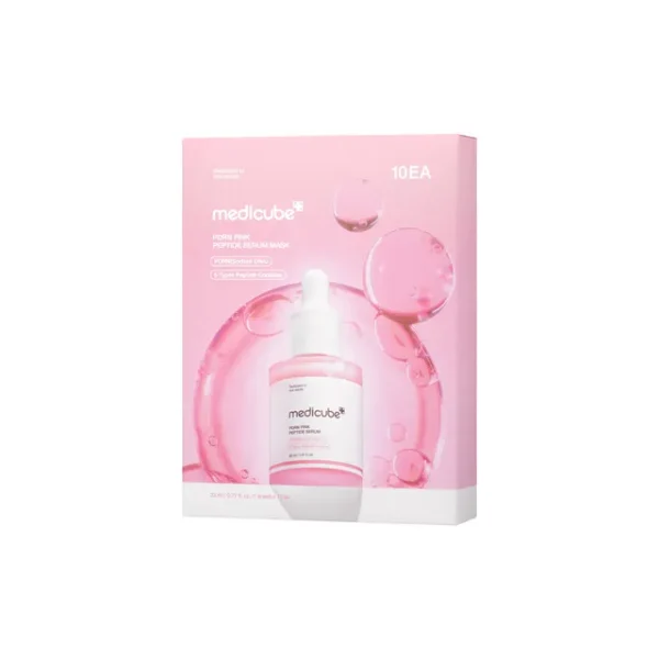 ماسک سرم جوانساز PDRN پپتید صورتی مدی کیوب PDRN Pink Peptide Serum Mask