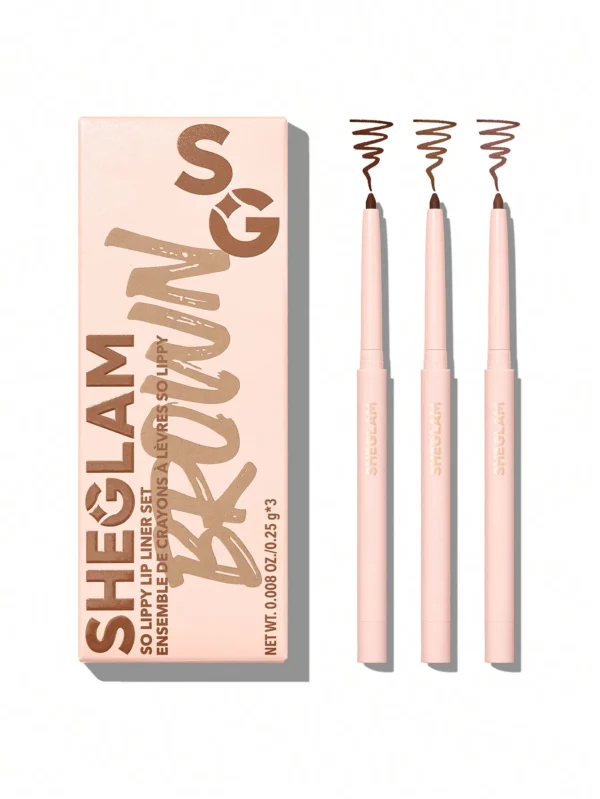 ست 3 عددی مداد لب شیگلم So Lippy Lip Liner Set مدل Espresso Kisses 