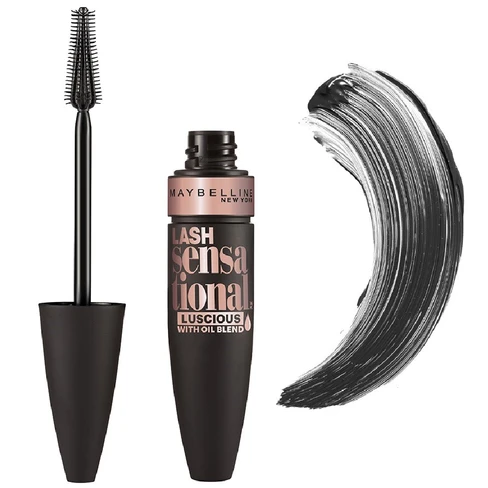ریمل حجم دهنده و نرم کننده میبلین Lash Sensational Luscious رنگ Very Black
