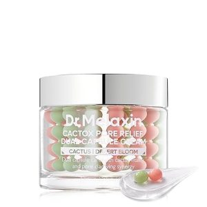 کرم کپسولی دوکاره کنترل منافذ و آبرسان کاکتوس دکتر ملاکسین Cactox Pore Dual Capsule Cream [65گرم]