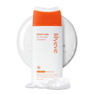 شامپو ضد ریزش و حجمدهنده لیلیوئه GrowTurn 3D Volume Shampoo با برس اختصاصی