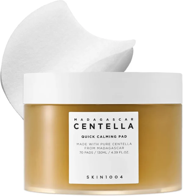 تونر پد تسکین‌دهنده ماداگاسکار سنتلا اسکین 1004 Madagascar Centella Quick Calming Pad