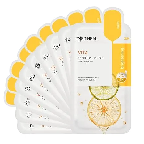 ماسک ویتامینه روشن‌کننده و جوان‌کننده مدی هیل Mediheal Vita Essential Sheet Mask