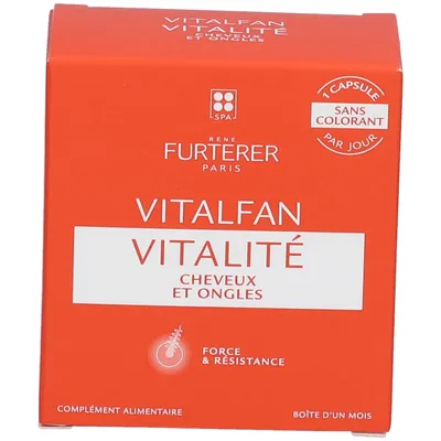 تقویت‌کننده مو و ناخن رنه فورترر Vitalfan Vitalité Cheveux et Ongles [30 تایی]