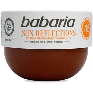 ژل برنزه‌ کننده هویج و ویتامین E باباریا Sun Reflections Carrot and Vitamin E SPF15 Tanning Jelly 300ml