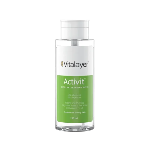 محلول پاک کننده آرایش میسلار اکتی ویت ویتالیر Vitalayer Activavit Micellar Water