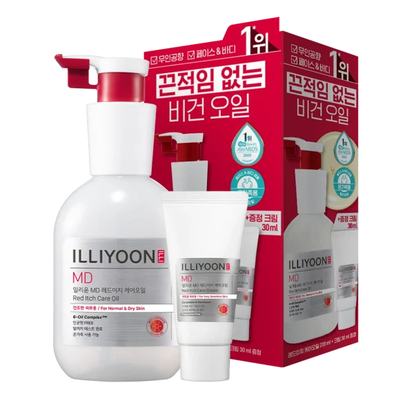 ست روغن و کرم ضد قرمزی و خارش ایلیون Illiyoon Red Ichi Oil + Cream