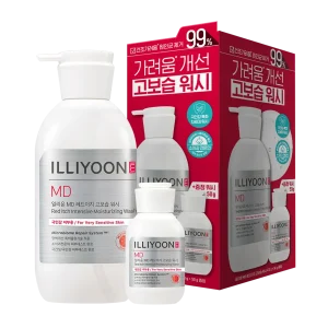 شوینده ضد خارش و آبرسان قوی ایلیون MD Red Itch (470 گرم+50 گرم)