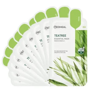 ماسک تسکین و درمان جوش تی تری مدی هیل Tea Tree Essential Sheet Mask