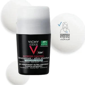 مام دئودورانت ضد تعریق آقایان ویشی Vichy Homme Anti-Perspirant 72H