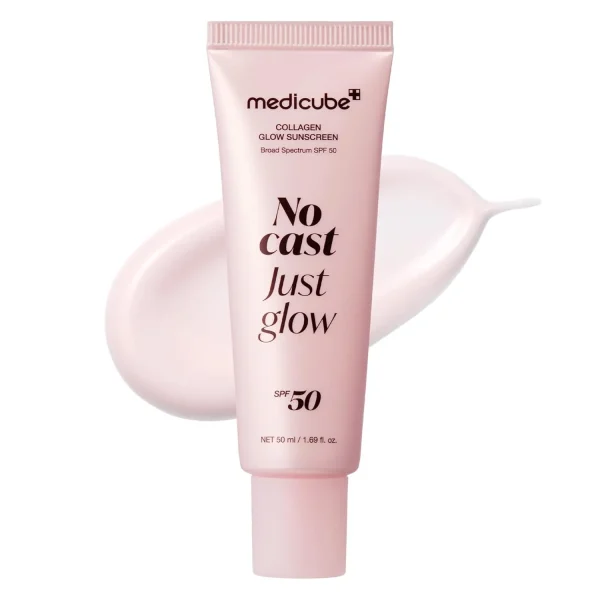 ضد آفتاب کلاژن و درخشان کننده مدی کیوب Sunscreen No Cast Just Glow Collagen