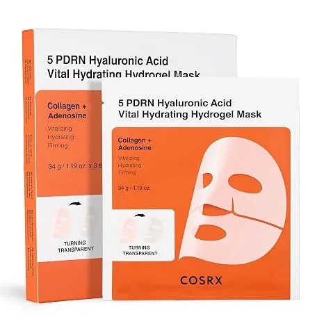 ماسک هیدروژلی آبرسان PDRN کوزارکس 5 PDRN Hyaluronic Acid Vital Hydrating Hydrogel Mask