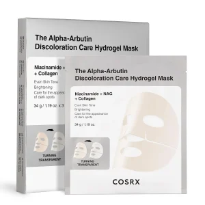 ماسک هیدروژلی ضد لک و روشن کننده آلفا آربوتین کوزارکس The Alpha-Arbutin Discoloration Care Hydrogel Mask
