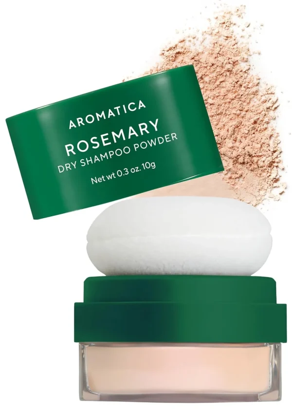 شامپو خشک پودری رزماری آروماتیکا AROMATICA Rosemary Dry Shampoo Powder