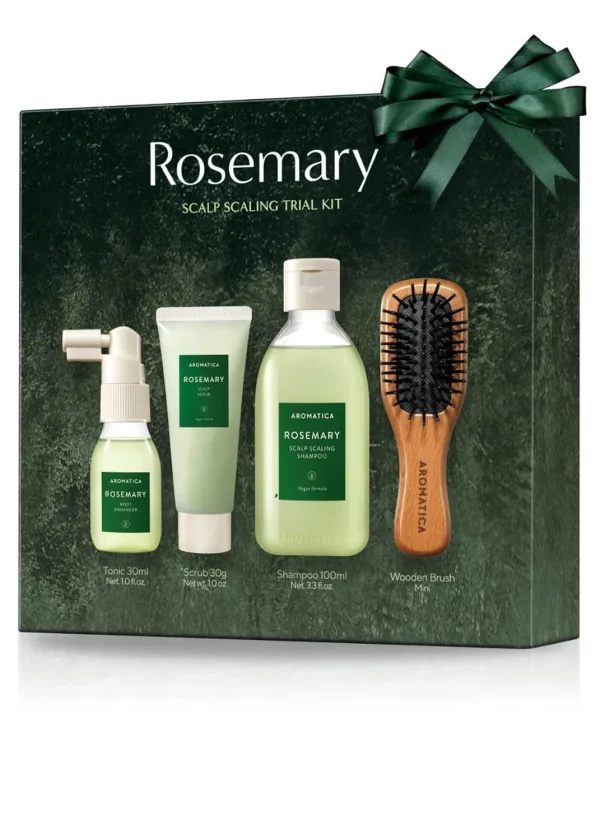 ست مسافرتی مراقبت از مو رزماری آروماتیکا AROMATICA Rosemary Scalp Scaling Trial Kit [4 محصول]