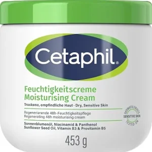 کرم مرطوب‌کننده سیتافیل Cetaphil Moisturizing Cream مدل Feuchtigkeitscreme حجم 453 گرم