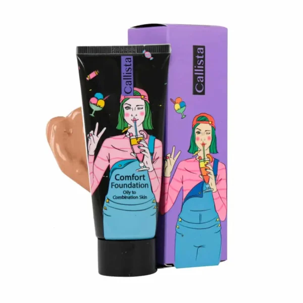 کرم پودر تیوپی کامفورت کالیستا Callista Comfort Liquid Foundation 35ml