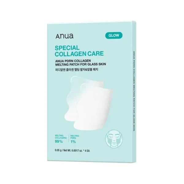 پچ صورت کلاژن و PDRN آنوا PDRN Collagen Melting Patch For Glass Skin [بسته4تایی]