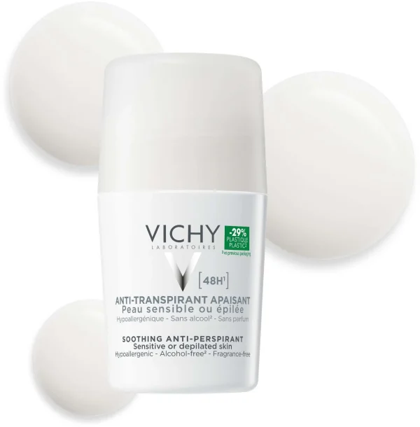 مام دئودورانت ضد تعریق پوست حساس ویشی Vichy Anti-Transpirant apaisant 48H