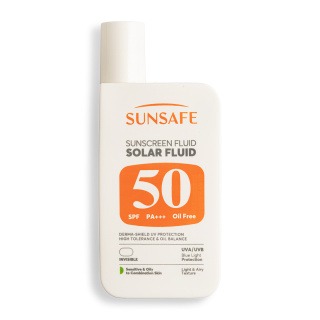 فلوئید ضد آفتاب سان سیف مدل Solar Fluid با +SPF 50