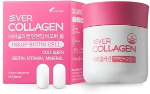 مراقبت پوست و مو 54 مکمل اور کلاژن این اند آپ بیوتین سل (Ever Collagen in&UP Biotin Cell)