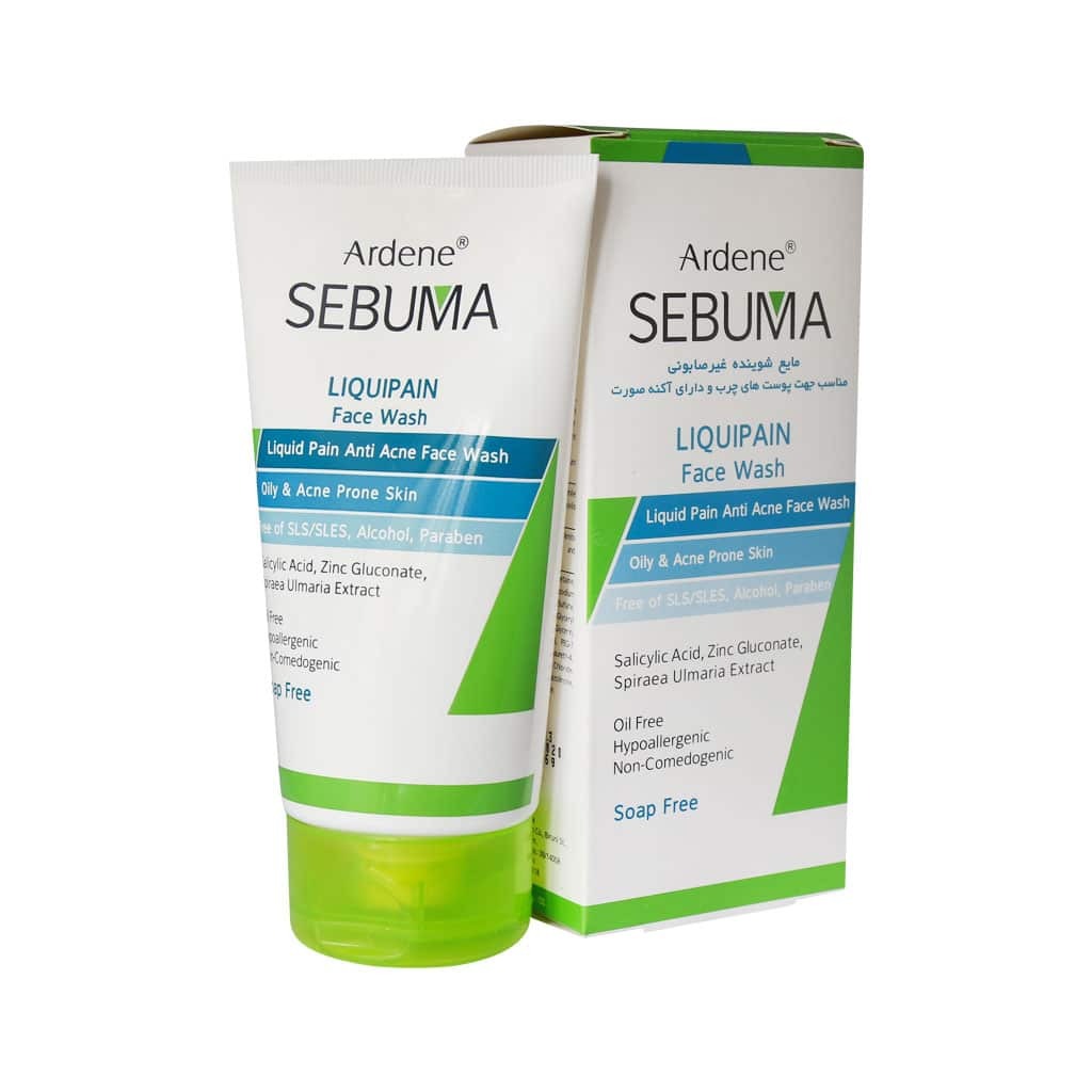 مایع شوینده غیر صابونی صورت سبوما آردن مناسب پوست چرب 150 گرم