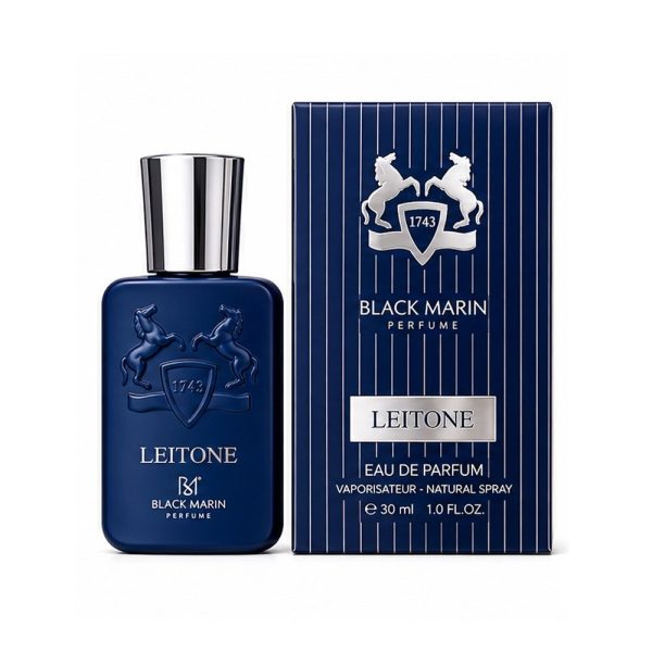 ادکلن شرکتی جیبی مردانه بلک مارین مدل LEITONE رایحه لیتون مارلی حجم 30 میلی‌لیتر
